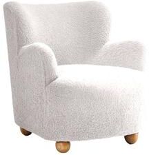 Esofastore 1pc Modern Accent Chair Curved Backrest Slope Arms