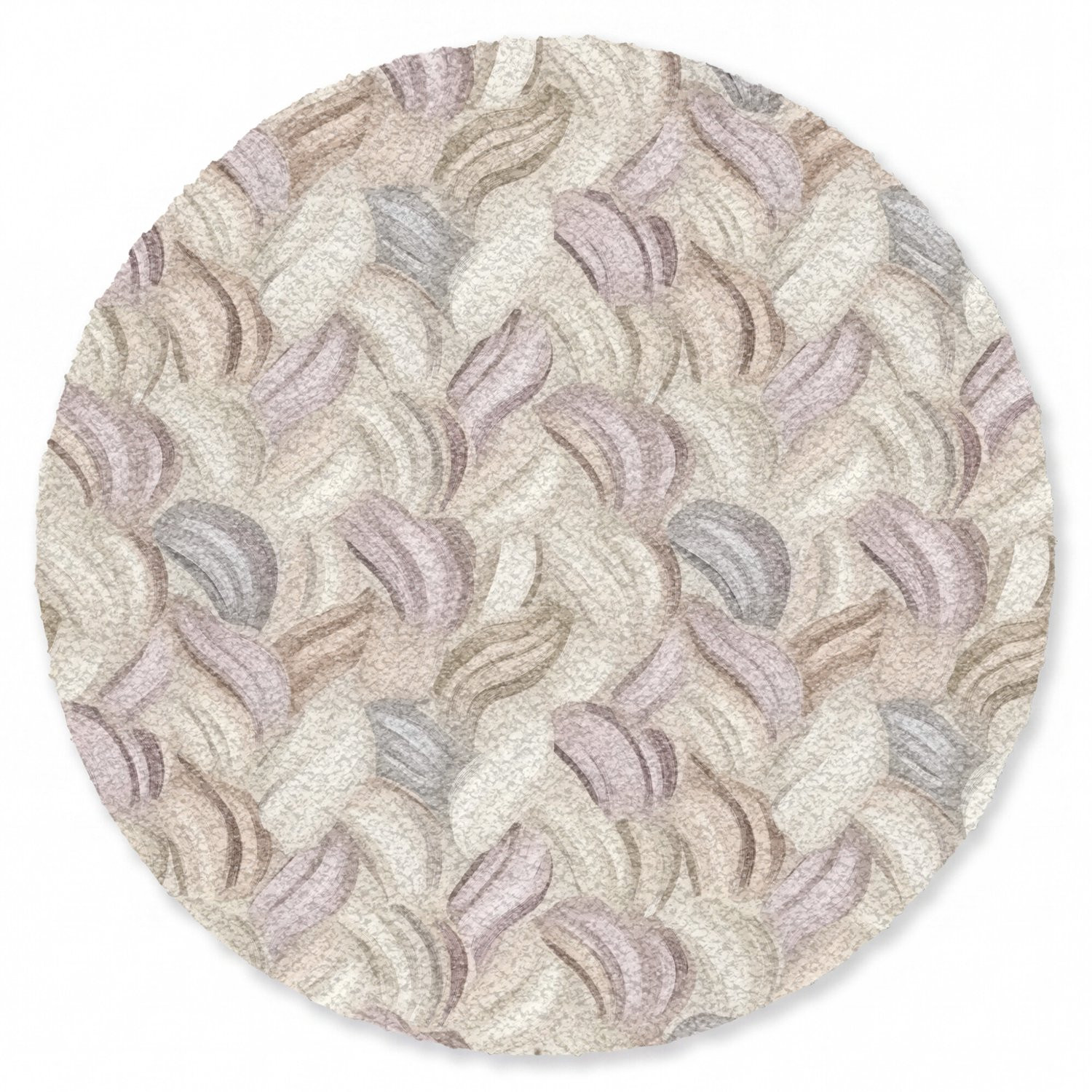 MuchoWow Ronde Deurmat Abstract Golvend Pastel - Diameter: 90 cm