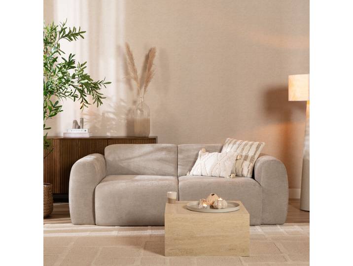 Bronx71 Sofa Maine 2,5 Sitzer Stoff taupe