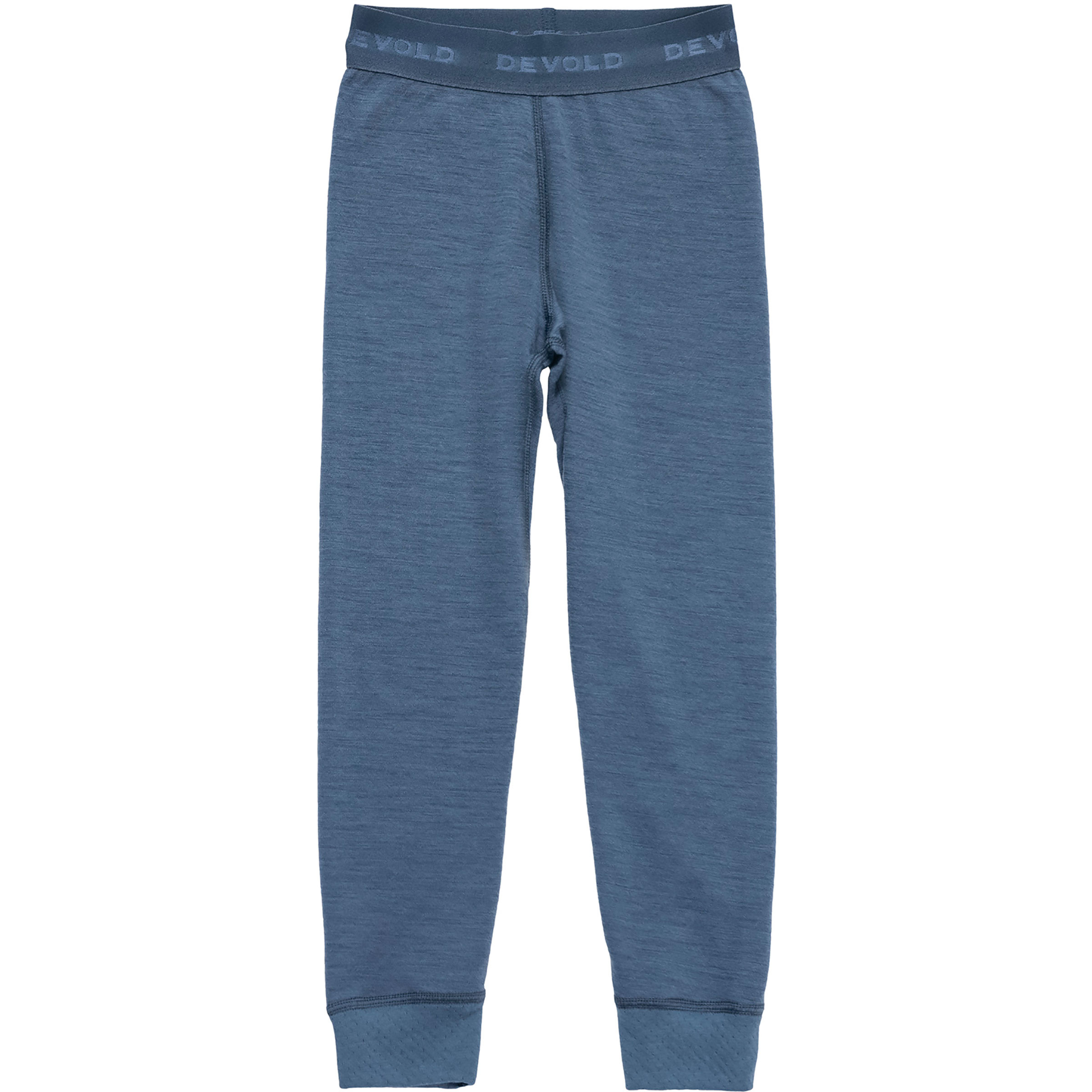 Devold Duo Active Merino Hose Kinder Merino Unterwäsche blau Größe 116 Hautfreundlich Merinowolle