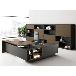 Chefmöbel Kompletset Schreibitsch und Schrank Lewo