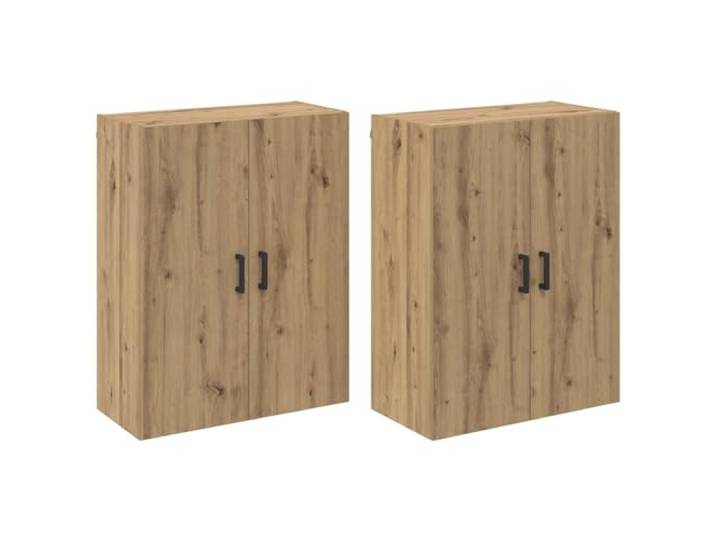 Kaorsrow Wandschrank 2er Set Artisan-Eiche 69,5x34x90 cm Holzwerkstoff Platzsparende Hängeschränke mit Scharniertüren für Ordnung im Wohnzimmer, Flur oder Homeoffice.