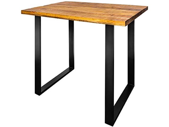 Bartisch IRON CRAFT 120cm - schwarz natur - Mangoholz - 2-Sitzplätze Handarbeit, Massivholz, hochwertig, industrial-Design, einfache Montage, Unikat, Industrial Look, Eisengestell