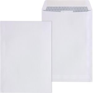 ÖKI Versandtaschen Cello 43606, weiß, C5, ohne Fenster, nassklebend, aus Papier, 100 Stück