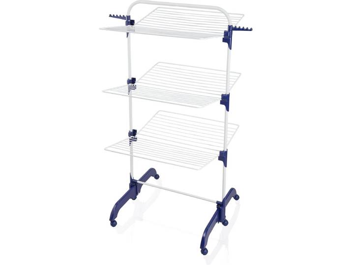 Leifheit droogtoren Pegasus 420 Solid Comfort – incl. houders en wieltjes - 42 m drooglengte