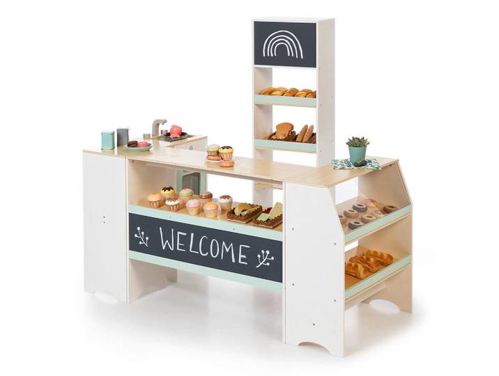 Musterkind Kaufladen Avena, Natur, Weiß, Mintgrün, Holz, 22x55x70 cm, EN 71, CE, Spielzeug, Kinderspielzeug, Kaufladen & Zubehör