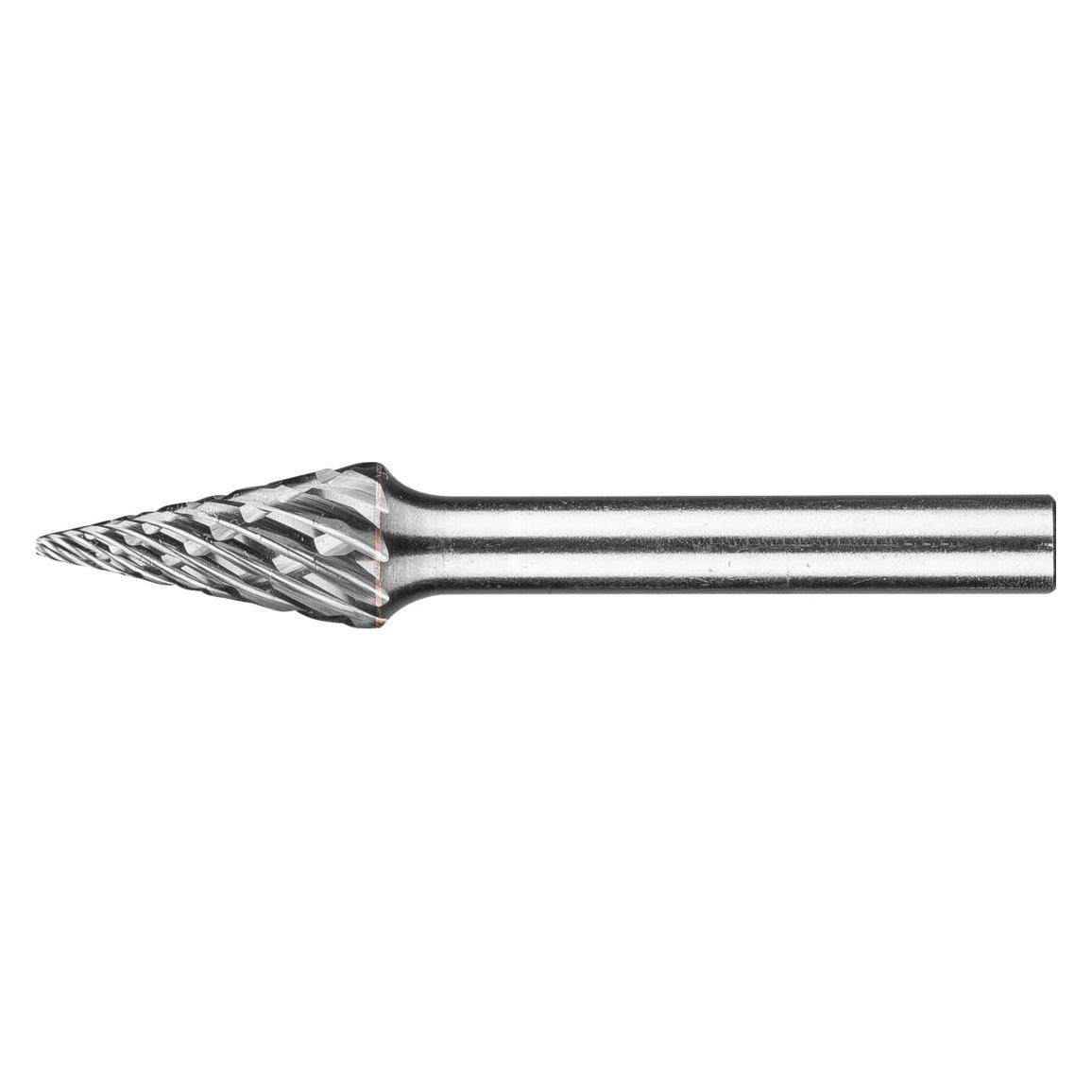Pferd Hartmetall Hochleistungsfrässtift STEEL Spitzkegel SKM Ø 10x20mm Schaft-Ø 6 mm für Stahl (SKM 1020/6 STEEL)
