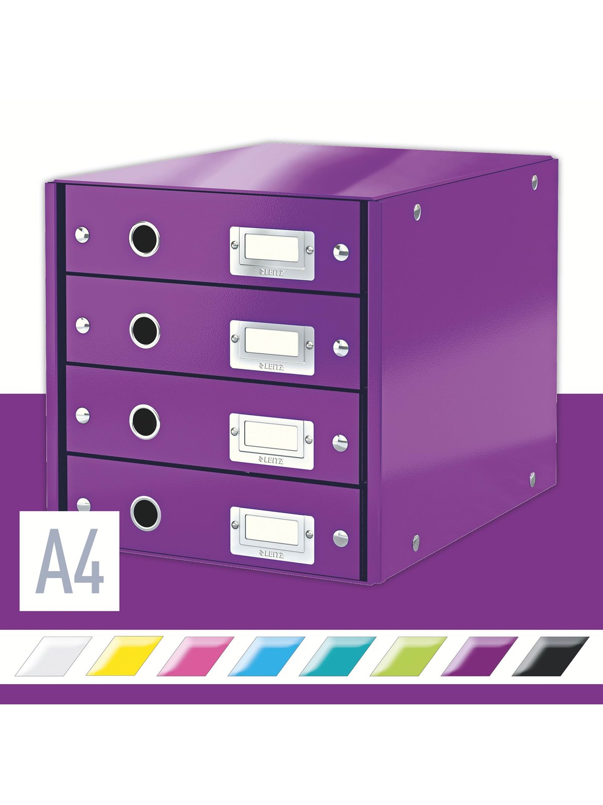 Leitz Click & Store WOW Schubladenset (4 Schubladen) Violett