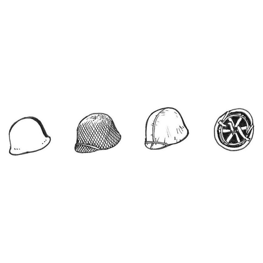 CMK US WWII Helmets (6pcs) (129-B35083)