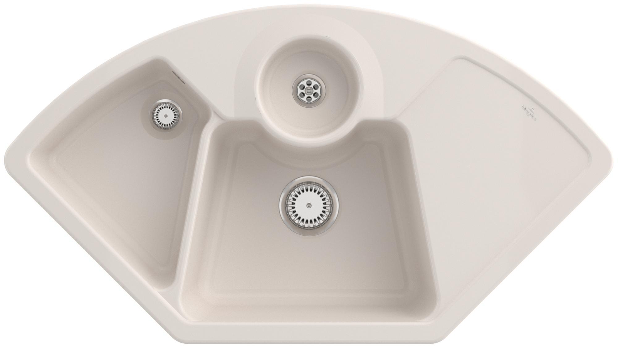 Villeroy & Boch Keramikspüle 670801KR, Solo Eck Eckspüle - inkl.