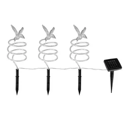 I-GLOW I-Glow LED-Solar-Gartenstecker "Spirale" - 3er-Set