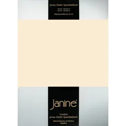 Janine Spannbetttuch Elastic-Jersey 5006 leinen 200x200 cm