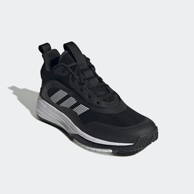 Basketballschuh ADIDAS SPORTSWEAR "OWN THE GAME 3", Herren, Gr. 47, schwarz-weiß (core schwarz, ftwr weiß, ftwr weiß), Synthetik, Textil, Schuhe