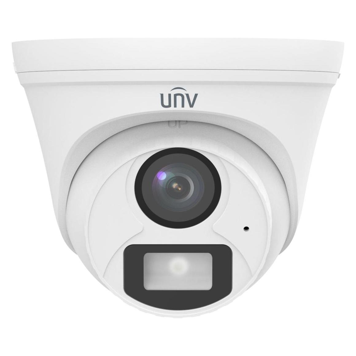 Uniview 5 MP analoge ColorHunter Dual-Light-Turret-Dome-Kamera, mit 2,8-mm-Festobjektiv, Mikrofon (DL) (68316972)