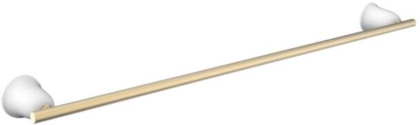 Laufen THE NEW CLASSIC Handtuchhalter H8778567630001 600x73mm, Weiß matt / PVD Blassgold matt