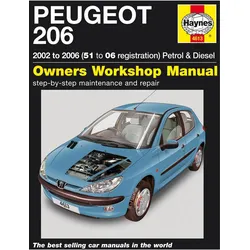 Peugeot 206 02-06 Service and Repair Manual, Ratgeber von Haynes Publishing