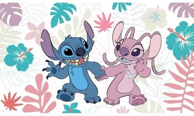 RoomMates Disney Stitch and Angel Peel and Stick Mural