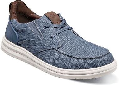 Nunn Bush Brew City Canvas EZ Hands Free Moc Toe - Mens 10 Navy Slip On Medium