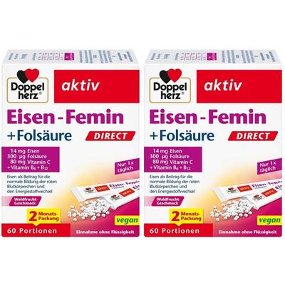 Doppelherz Eisen-Femin Direct Pellets 2x 2x60 St