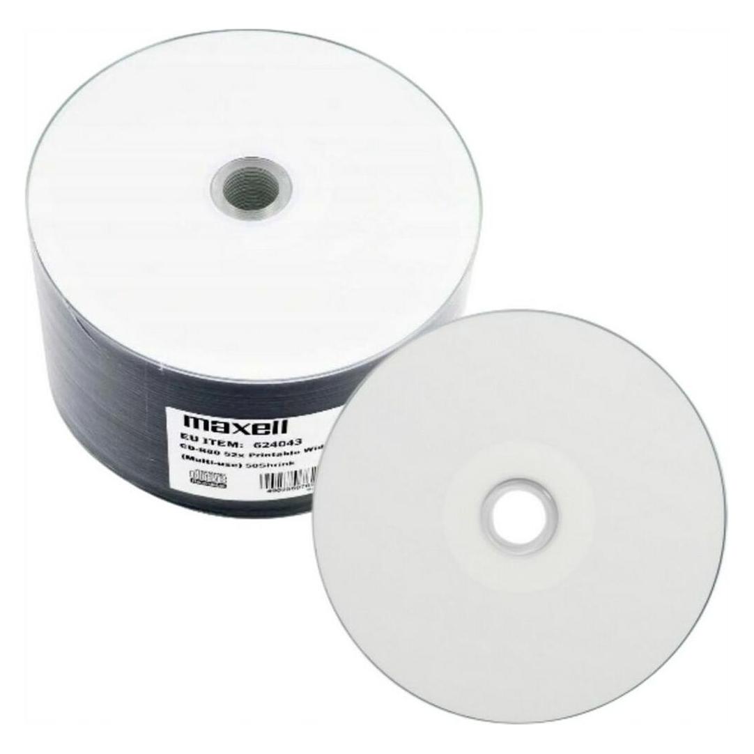 Maxell CD-R 700MB 52x80 min spindel płyta do nadruku (50x) (624042.00.AS)
