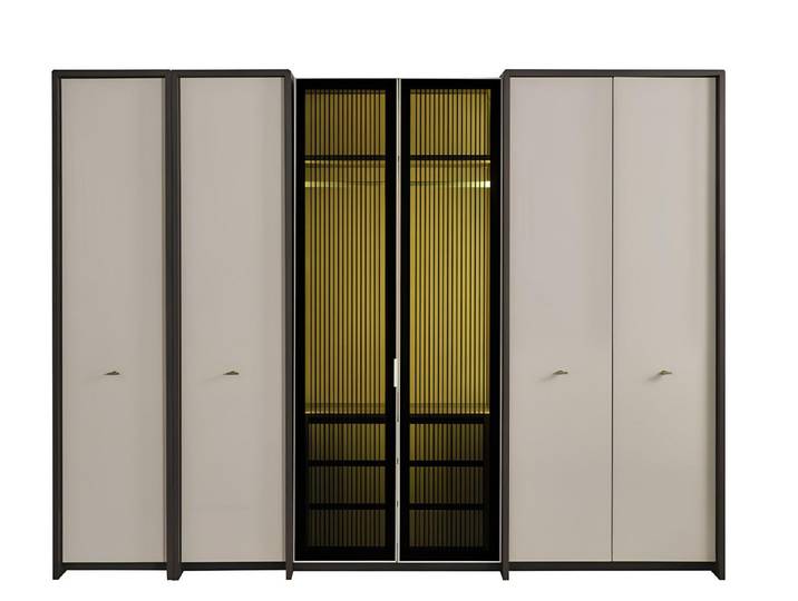 Xlmoebel Kleiderschrank Eleganter Schrank aus hochwertigen Materialien mit viel Stauraum (Kleiderschrank) Hergestellt in Europa
