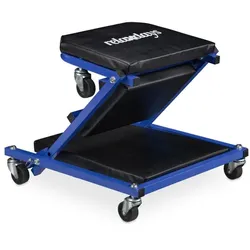 Relaxdays Rollbrett Werkstatt Blau,Schwarz