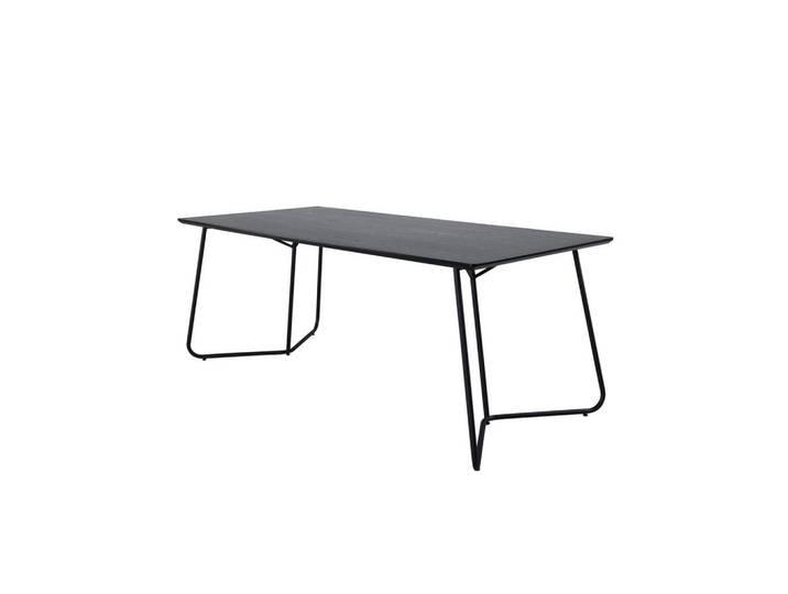 Furnlux Esstisch Petra Schwarz 90x190x75 cm, 90x75x190 cm, Esszimmer, Esstische