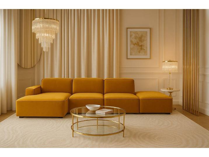 Kaiser Möbel Ecksofa Ecksofa Cursal – modulares L-Sofa mit großzügigem Design, Einzelsofa, L-Form, modulares System, minimalistisches Design