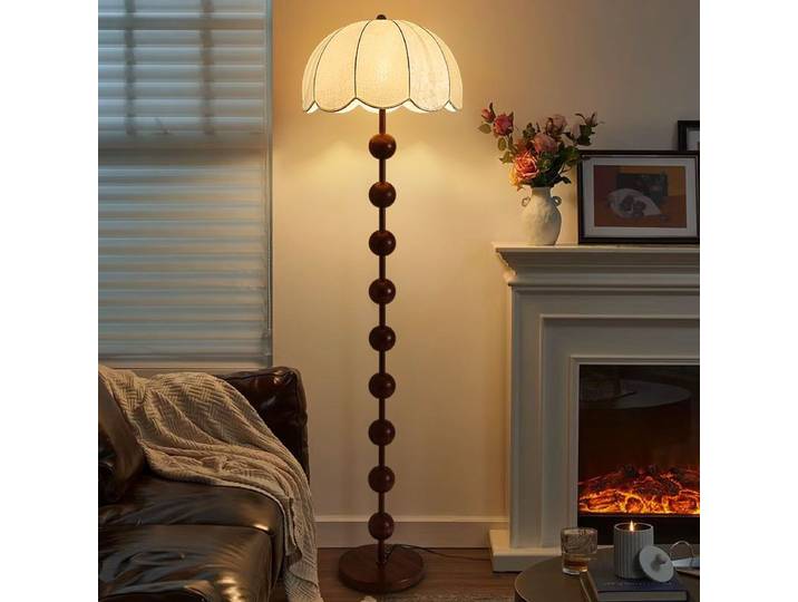 Lampe sur pied rétro scandinave - Éclairage d'ambiance minimaliste pour le salon et la décoration de chevet