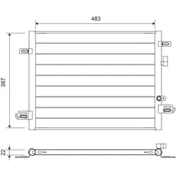 Kondensator Klimaanlage VALEO 822754 für Renault Zoe Kangoo III