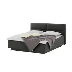 Kollektion Kraft Polsterbettgestell   ¦ grau ¦ Maße (cm): B: 182 H: 102