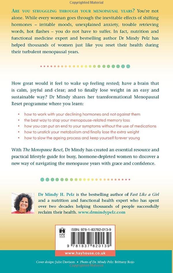 Hay House UK The Menopause Reset by Dr. Mindy Pelz - Paperback - Womens Health & Menopause Guide - Hay House