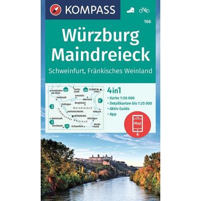 KOMPASS Wanderkarte 166 Würzburg, Maindreieck, Schweinfurt, Fränkisches Weinland 1:50.000, Sonstige von , KOMPASS Freytag & Berndt, 978-3-99121-468-7