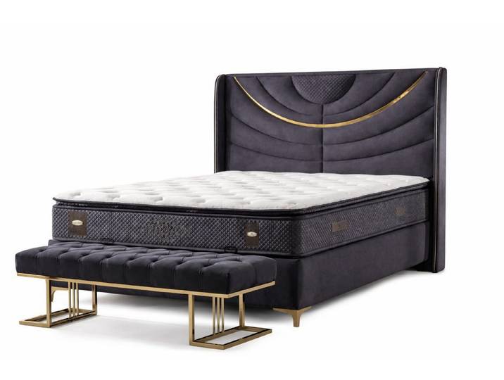 Xlmoebel Boxspringbett Schlafzimmer-Set mit modernem Design und praktischer Polsterung (1-St., Schlafzimmer-Set), Made in Europa