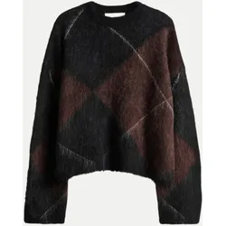 Pullover mit Argyle Rautenmuster Pargyle Braun 38