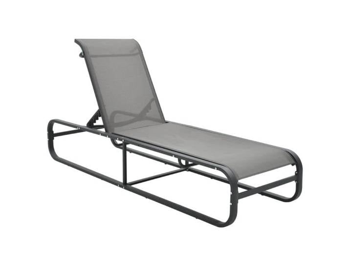 Chaise longue Aluminium et textilène