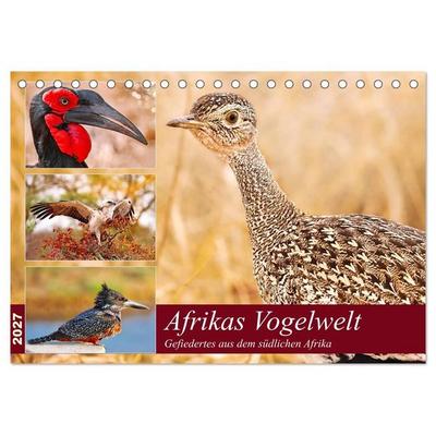 Afrikas Vogelwelt 2027 (Tischkalender 2027 DIN A5 quer), CALVENDO Monatskalender