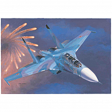 Trumpeter - Russian Su-27UB Flanker C Fighter - 1:72 - 110 Teile 307983