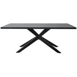 Musterring Esstisch Tiama 180 x 100 cm Holz Eiche Schwarz