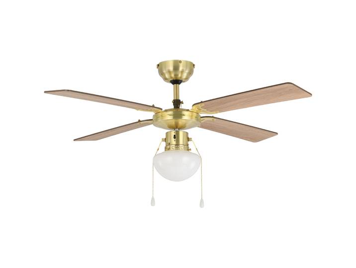 Eglo Deckenlampe Fortaleza Natur Stahl B 106.6 cm