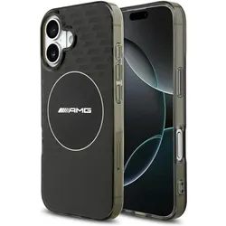 Mercedes AMG Double Layer Transparent Smocked MagSafe Case for iPhone 17 Black (Apple iPhone 17), Smartphone Hülle, Schwarz