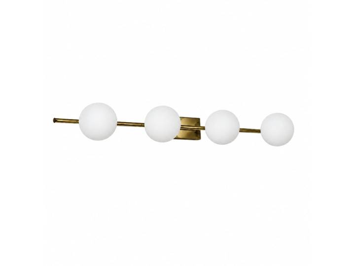 Applique murale métal doré verre opale 4 globes ø11 cm g9