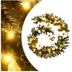vidaXL, Weihnachtsbeleuchtung, Weihnachtsgirlande Mit Led-Lichtern Grün 2,7 M Pvc