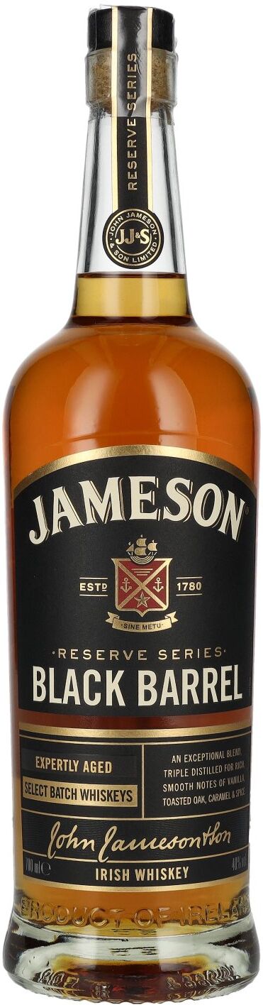 Jameson Whiskey Jameson BLACK BARREL Triple Distilled Irish Whiskey 40% Vol. 0,7l