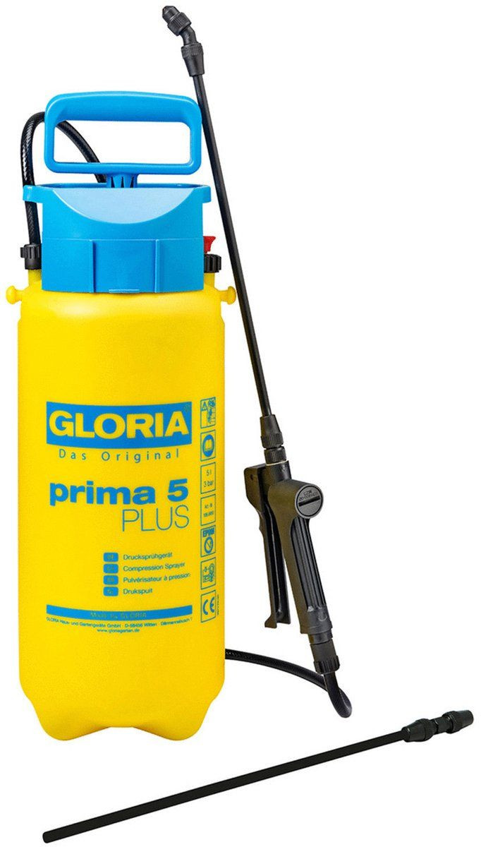 Gloria Drukspuit Prima 5 Plus - Zuurbestendige drukspuit - 5 liter