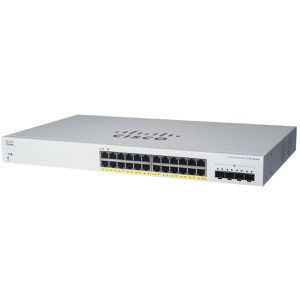 Cisco Switch Business, CBS220-24P-4X-EU, managed, 24-Port, 1 Gbit/s, 24x PoE+, 4x SFP+