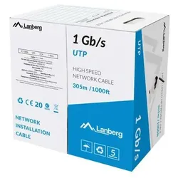 Lanberg LCU6-10CC-0305-BK Netzwerkkabel Schwarz 305 m U/UTP (UTP)