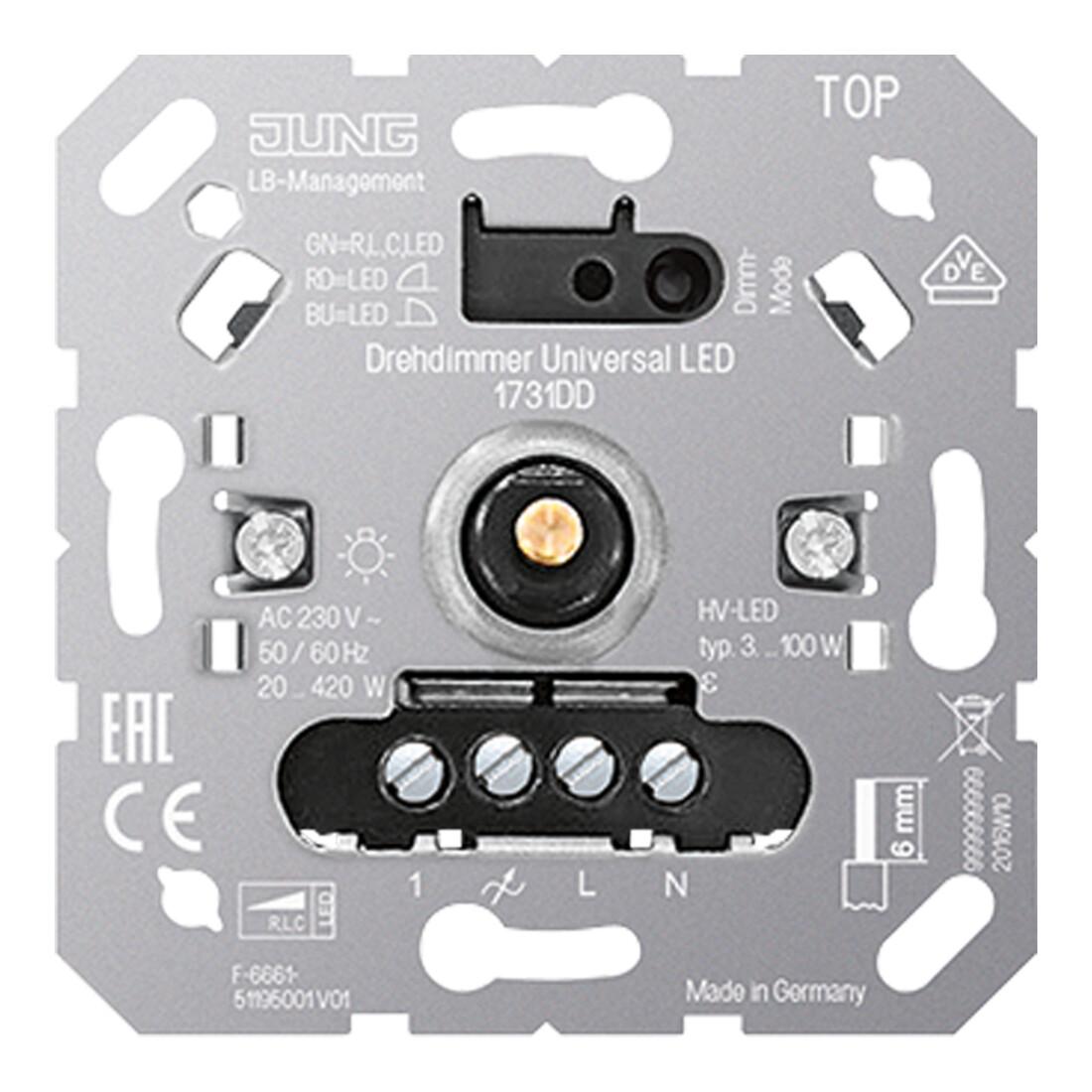 Jung LED-Drehdimmer Universal 1731 DD (1731DD)