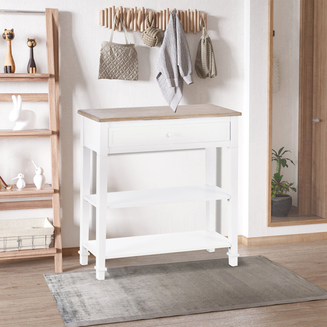 Fernleaf Cory 75.6 cm W Console Table Brown 80.5cm H X 75.6cm W X 27.5cm D