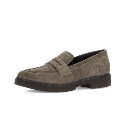 Slipper GABOR "Slipper", Damen, Gr. 40, grau, Schuhe Slipper